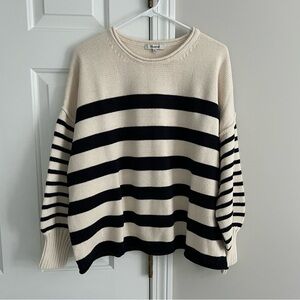 Women’s Madewell Conway Mixed Stripe Pullover (Size M)